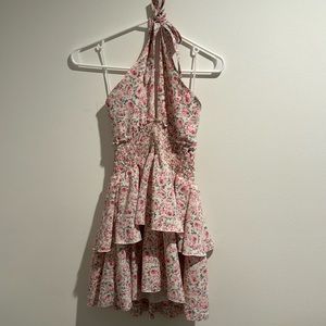 FBZ Floral Printed Halter Dress Girls’